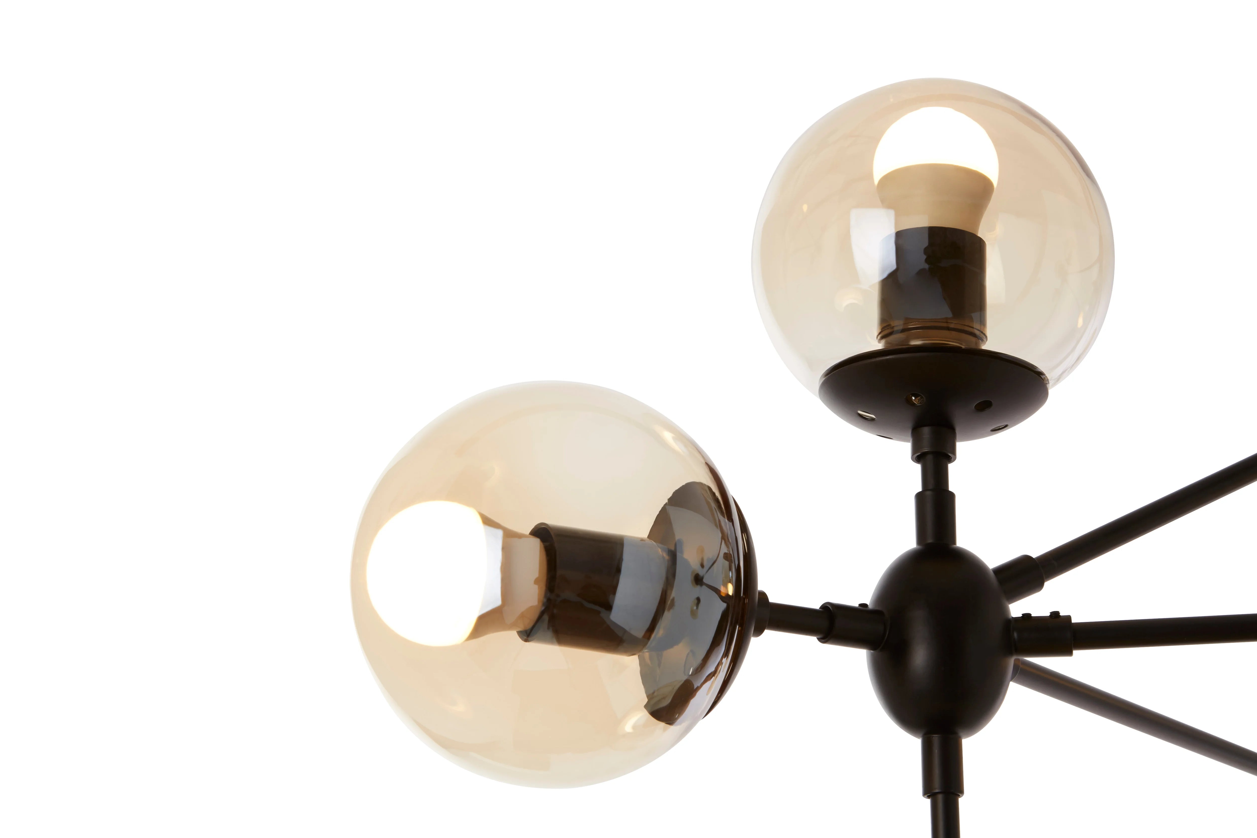 Venus Matte Black Dome Cluster Pendant Lamp